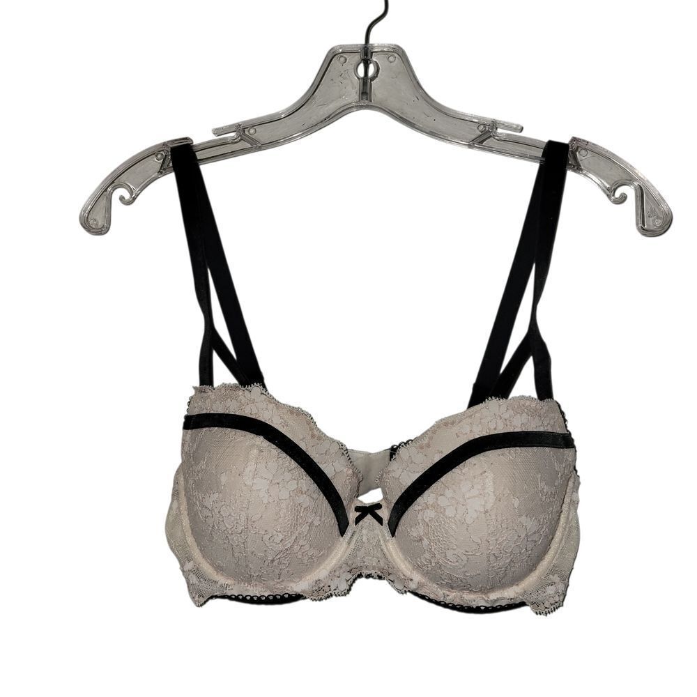 Victoria's Secret Lace Underwire Bra - Black and Cream